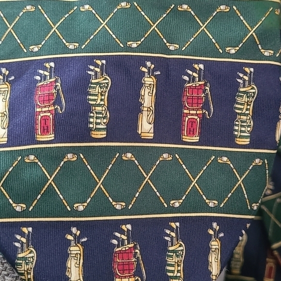 Tommy Hilfiger Grampa Men Necktie Golf Print - Picture 6 of 7